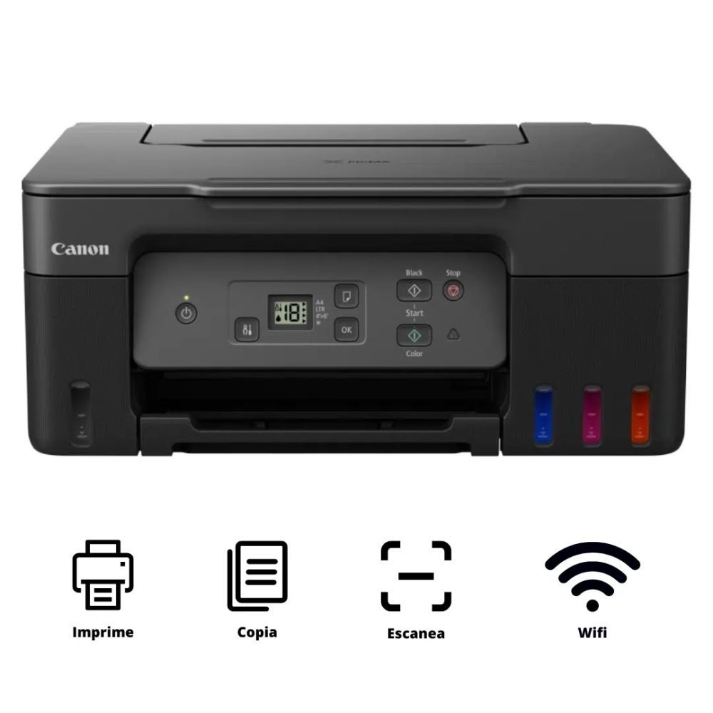 Canon G3170 - Personal printer - Wi-Fi - MegaTank G3170 AIO WIFI 11/6 I - Imagen 2