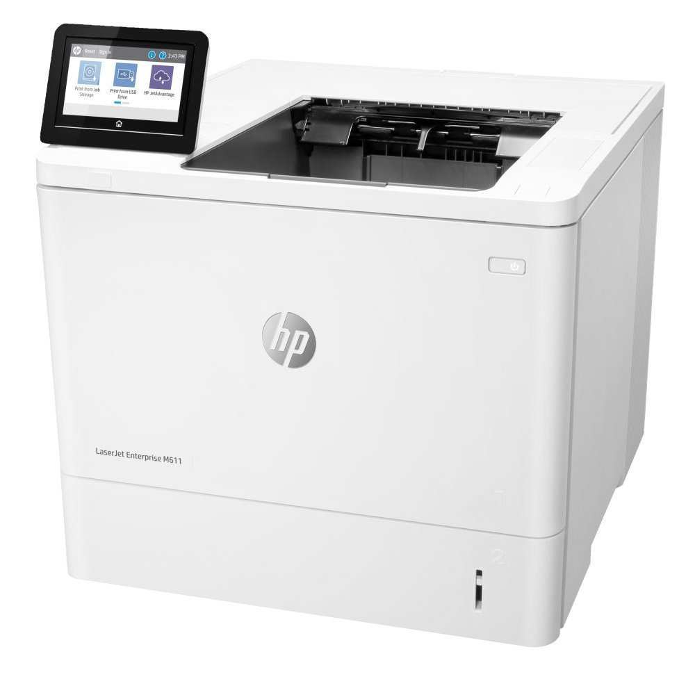 HP LaserJet Enterprise M611dn - Impresora - B/N - a dos caras - laser - A4/Legal - 1200 x 1200 ppp - hasta 65 ppm - capacidad: 650 hojas - USB 2.0, Gigabit LAN, host USB 2.0 - Imagen 3