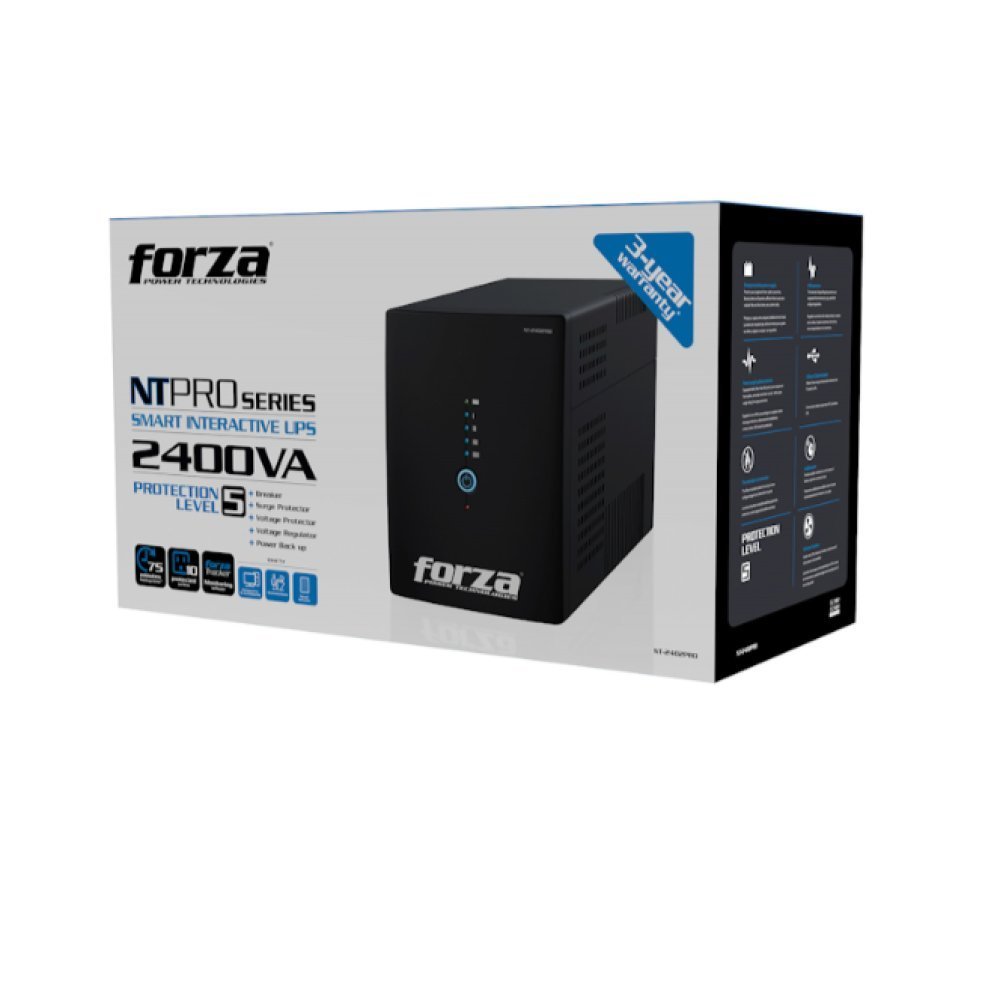 Forza - UPS - Line interactive - 1200 Watt - 2400 VA - AC 110/120 V - USB Software - Imagen 5