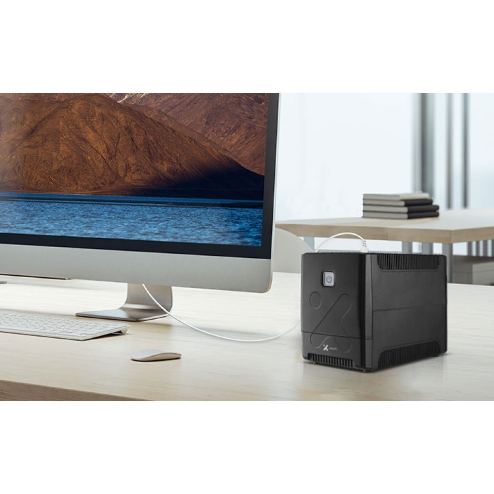 Xtech - Battery backup - Line interactive - 375 Watt - 750 VA - AC 110/120 V - 8 outlets XTP-751 - Imagen 2