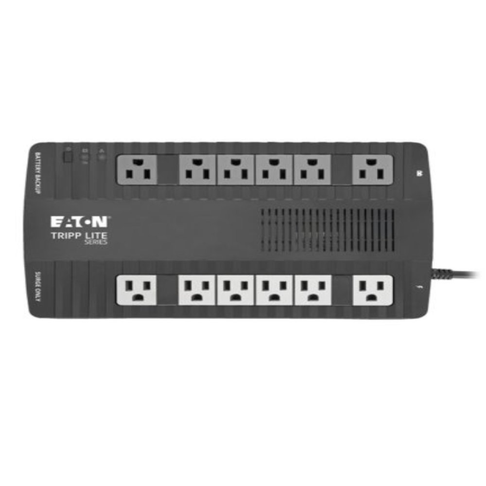 Eaton Tripp Lite Series UPS 750VA 450W Desktop Battery Back Up AVR 50/60Hz Compact 120V USB RJ11 - UPS - CA 120 V - 450 vatios - 750 VA - conectores de salida: 12