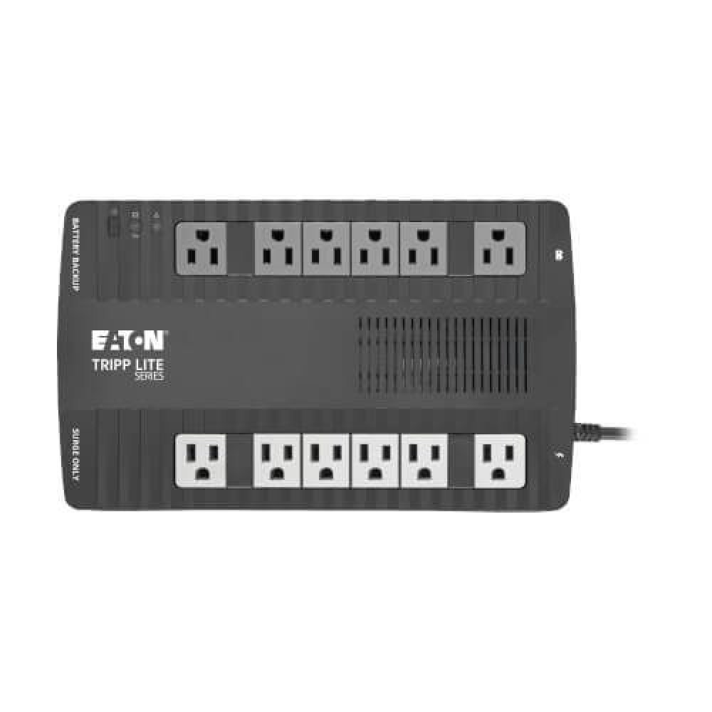 Eaton Tripp Lite Series UPS 750VA 450W Desktop Battery Back Up AVR 50/60Hz Compact 120V USB RJ11 - UPS - CA 120 V - 450 vatios - 750 VA - conectores de salida: 12