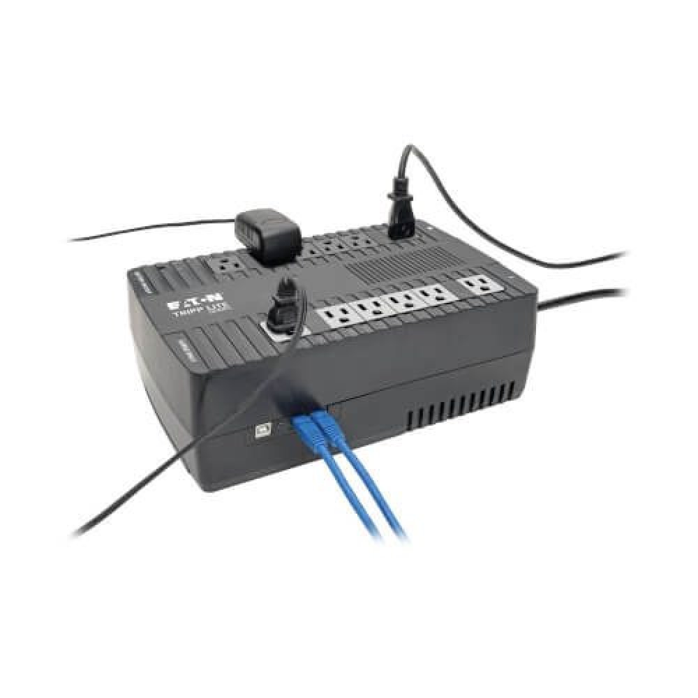 Eaton Tripp Lite Series UPS 750VA 450W Desktop Battery Back Up AVR 50/60Hz Compact 120V USB RJ11 - UPS - CA 120 V - 450 vatios - 750 VA - conectores de salida: 12 - Imagen 2