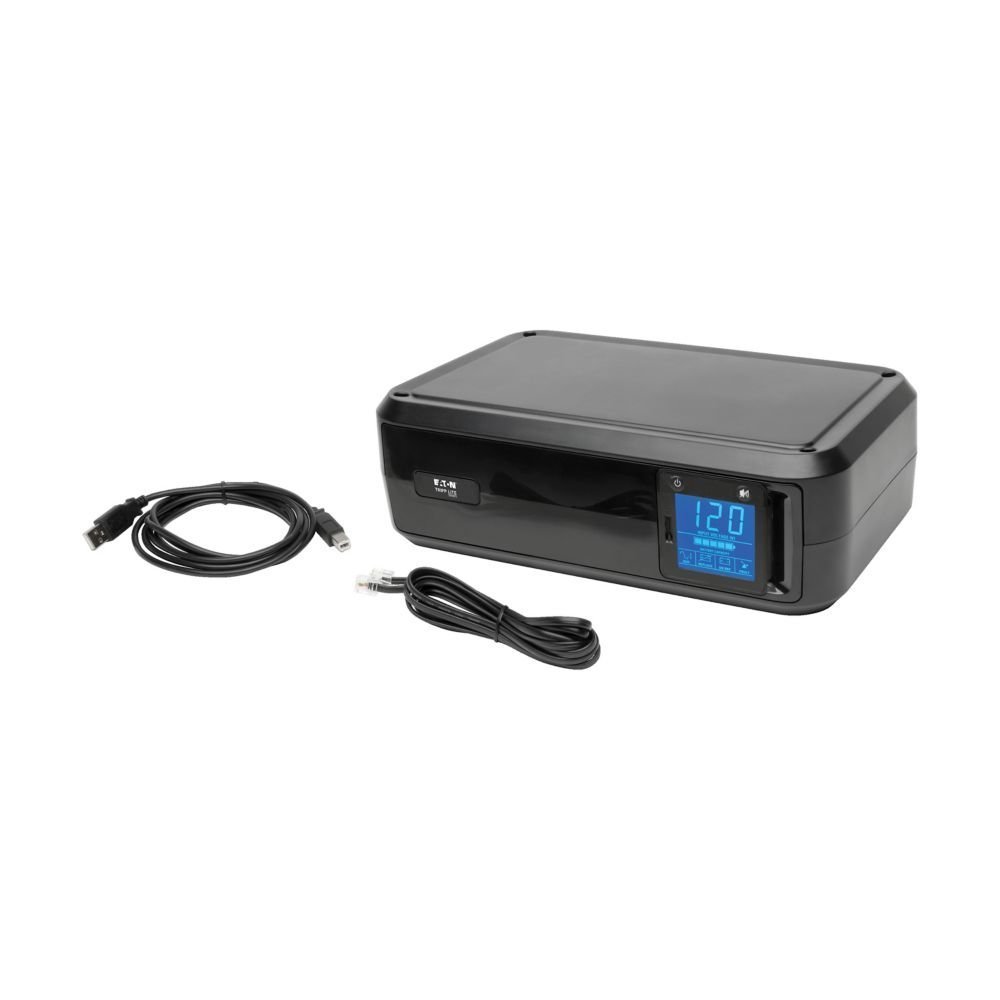 Eaton Tripp Lite Series UPS Smart 1000VA 500W Back Up Tower LCD AVR 120V USB Coax RJ45 - UPS - CA 120 V - 500 vatios - 1000 VA - conectores de salida: 8 - negro - Imagen 3