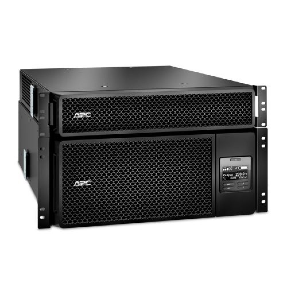 APC Smart-UPS SRT 6000VA RM - UPS (montaje en bastidor) - CA 208 V - 6000 vatios - 6000 VA - Ethernet 10/100 USB - conectores de salida: 17 - 6U - negro - con Transformador reductor de 208/240 V a 120 V - para P/N: AR4024SP AR4024SPX429 AR4024SPX431 AR402