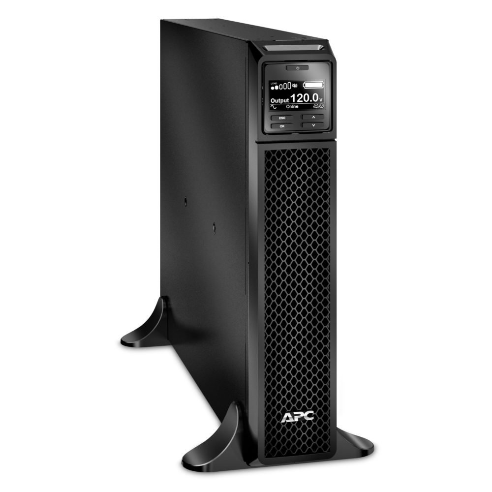APC Smart-UPS SRT 2200VA - UPS - CA 120 V - 1800 vatios - 2200 VA - RS-232, USB - conectores de salida: 7 - negro - Imagen 2