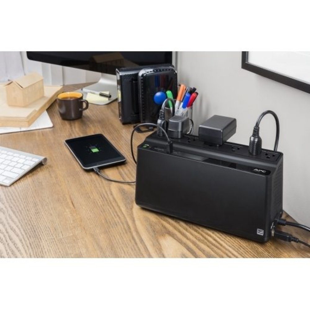 APC Back-UPS BE600M1-LM - UPS - CA 120 V - 330 vatios - 600 VA - USB - conectores de salida: 7 - Imagen 4