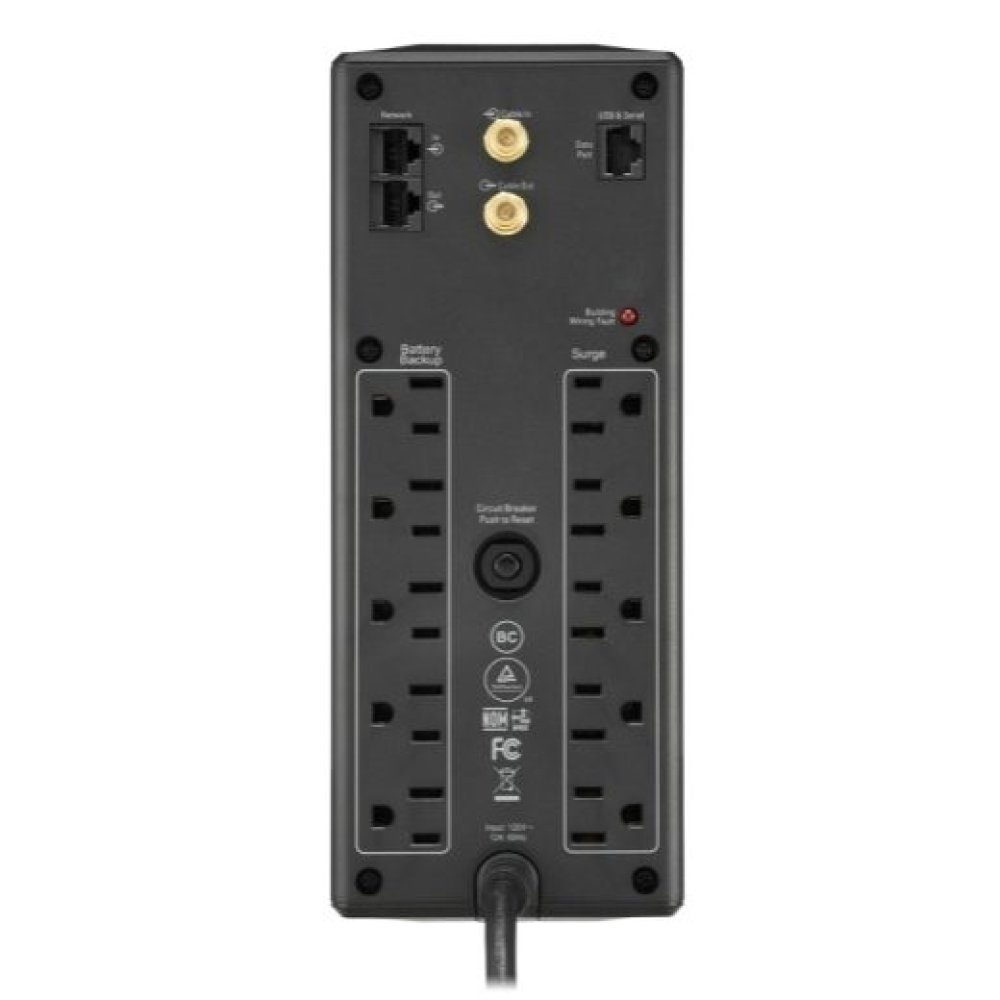 APC Back-UPS Pro BX1500M - UPS - CA 120 V - 900 vatios - 1500 VA - USB - conectores de salida: 10 - América Latina - Imagen 4