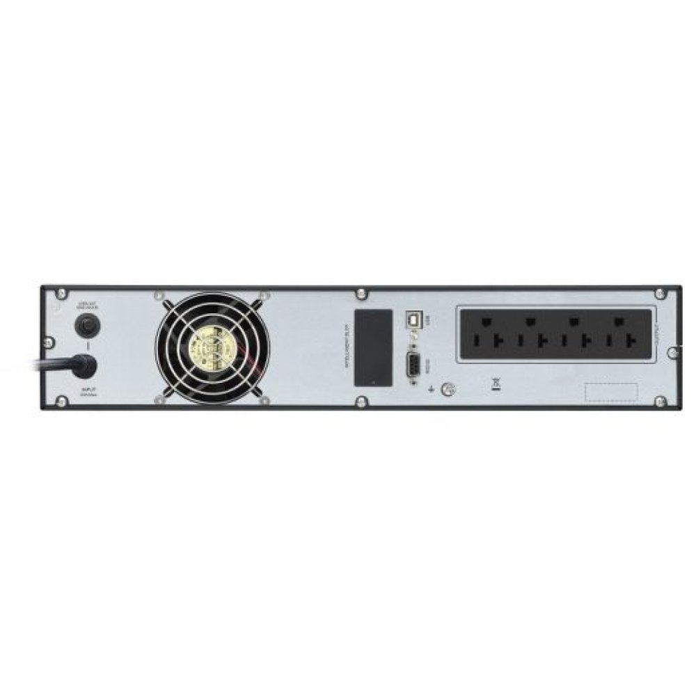 APC Easy UPS SRV SRV2KRARK - UPS (montaje en bastidor) - CA 110/115/120 V - 1600 vatios - 2000 VA - RS-232, USB - conectores de salida: 4 - PFC - 2U - negro - con kit del riel - Imagen 3