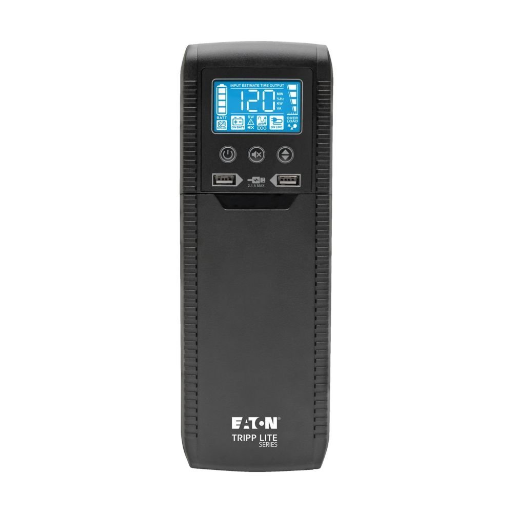 Eaton Tripp Lite Series 1000VA UPS Eco Green Battery Back Up AVR 120V USB Line Interactive - UPS - CA 120 V - 600 vatios - 1000 VA - 1 fase - USB - conectores de salida: 8 - Imagen 3