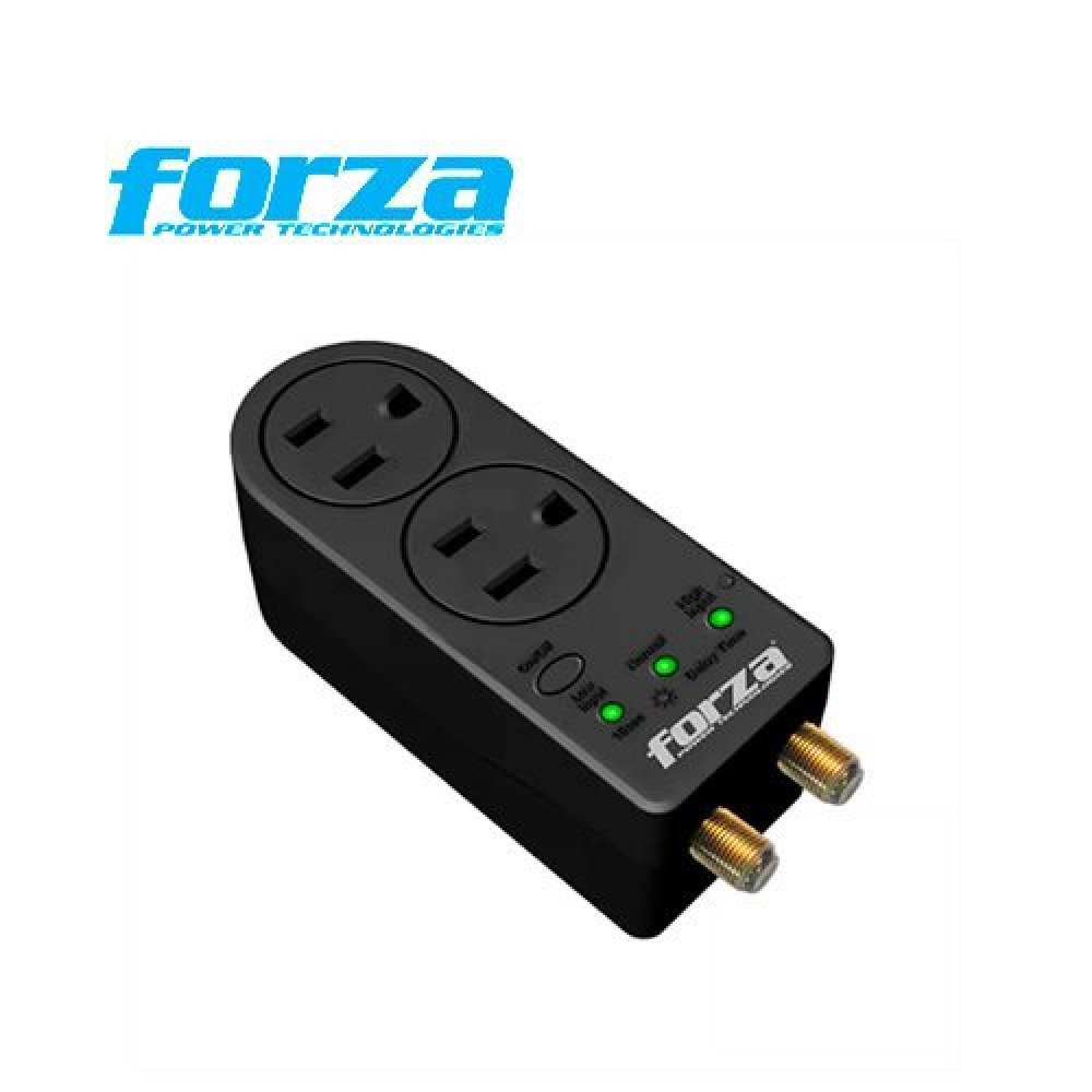 Forza Power Technologies - Automatic voltage regulator - Forza Voltage Protector FVP-0200C Coaxial 2 Out 110V US Plug - Imagen 5