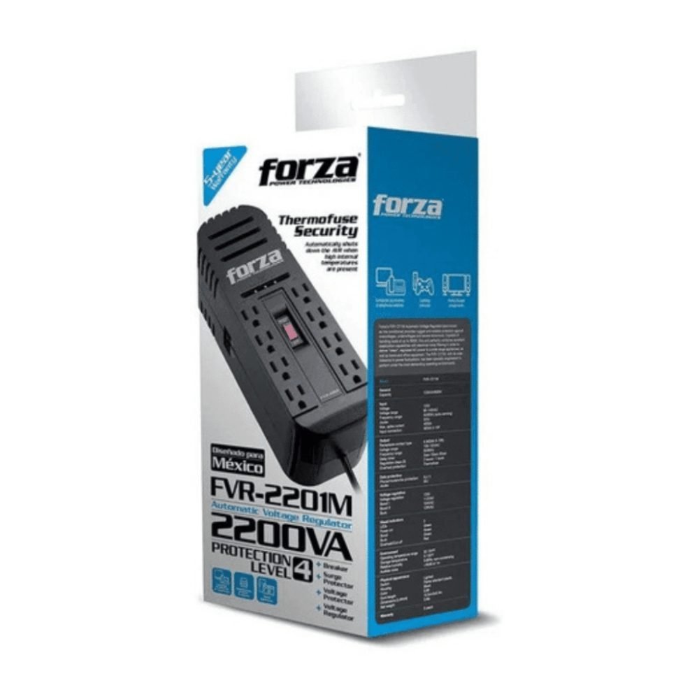 Forza Power - Forza - Adaptador de corriente - Externa - CA 115 V - 8 Tomas de Corriente - 2200 VA - Imagen 5