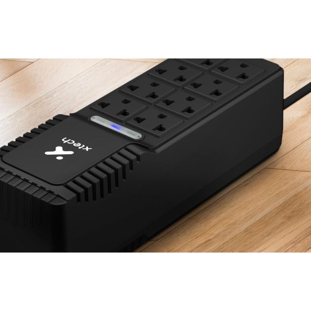 Xtech - Automatic voltage regulator - External - AC 110/120 V - 8 Tomas de Corriente - 1000 VA - -XTR-1002 - Imagen 2