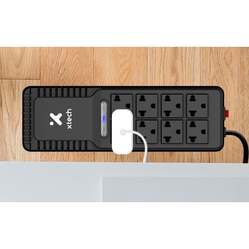 Xtech - Automatic voltage regulator - External - AC 110/120 V - 8 Tomas de Corriente - 1000 VA - -XTR-1002 - Imagen 4
