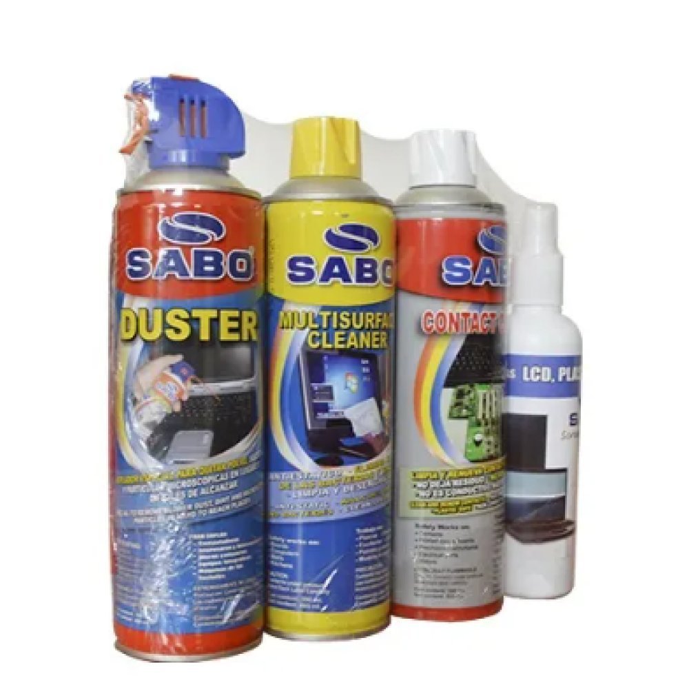 SABO PACK CONTAC CLEANER/ FOAM / AIRE/ GRATIS Limp Pantalla