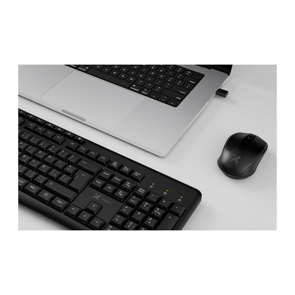 Combo Inalámbrico Teclado y mouse en Español Negro-MK235 - Imagen 3