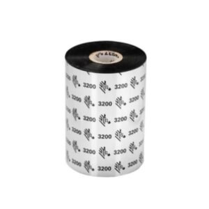 Zebra 3200 Wax/Resin - Paquete de 6 (110mm x 450m) - Cinta Térmica Negra