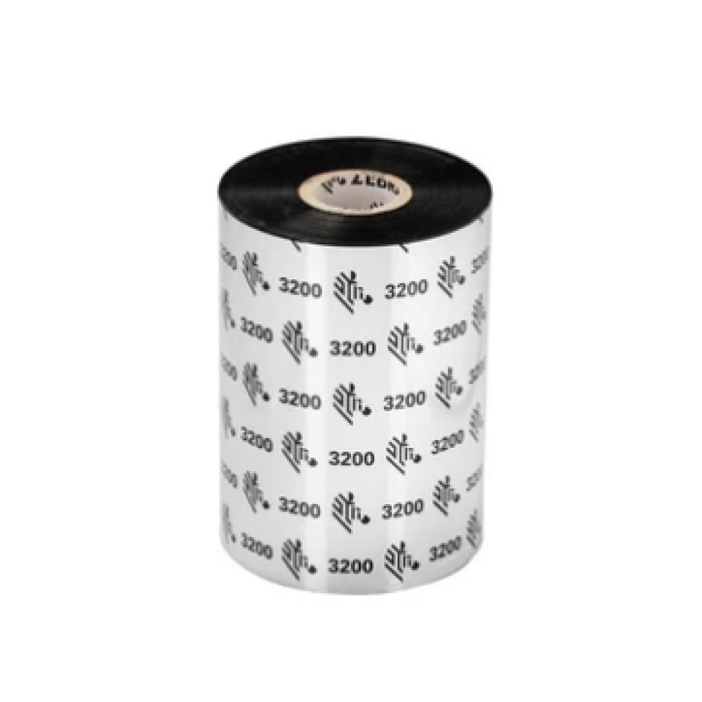 Zebra 3200 Wax/Resin - Paquete de 6 (110mm x 450m) - Cinta Térmica Negra