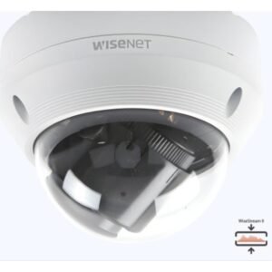 Hanwha Vision WiseNet Q QNV-6082R - Cámara de vigilancia de red - cúpula - color (Día y noche) - 2 MP - 1920 x 1080 - 1080p - motorizado - audio - compuesto - LAN 10/100 - MJPEG, H.264, H.265 - CC 12 V / PoE
