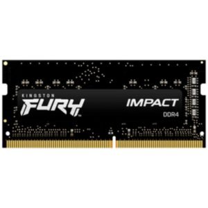 Kingston FURY Impact - DDR4 - módulo - 8 GB - SO-DIMM de 260 contactos - 3200 MHz / PC4-25600 - CL20 - 1.2 V - sin búfer - no ECC - negro