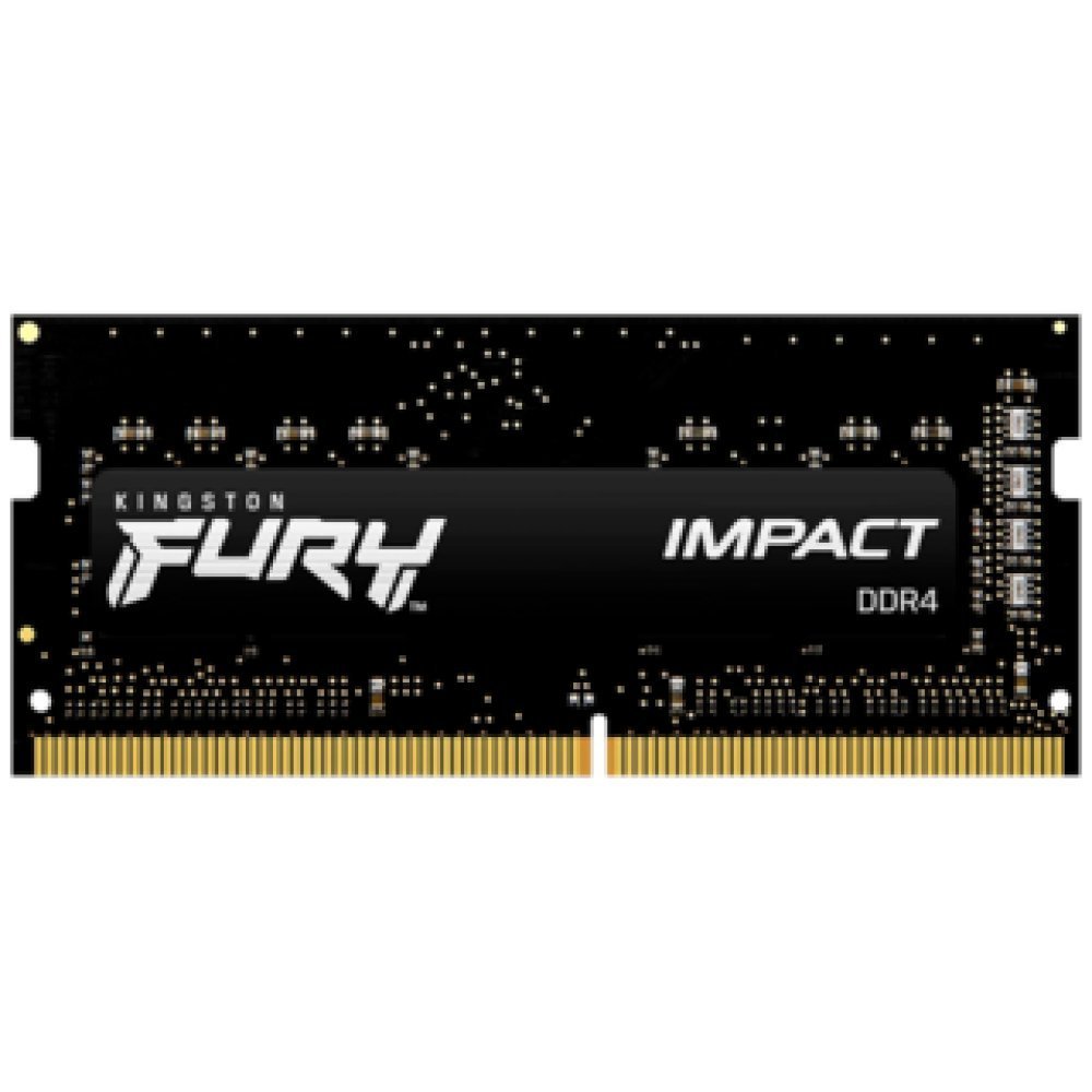 Kingston FURY Impact - DDR4 - módulo - 8 GB - SO-DIMM de 260 contactos - 3200 MHz / PC4-25600 - CL20 - 1.2 V - sin búfer - no ECC - negro