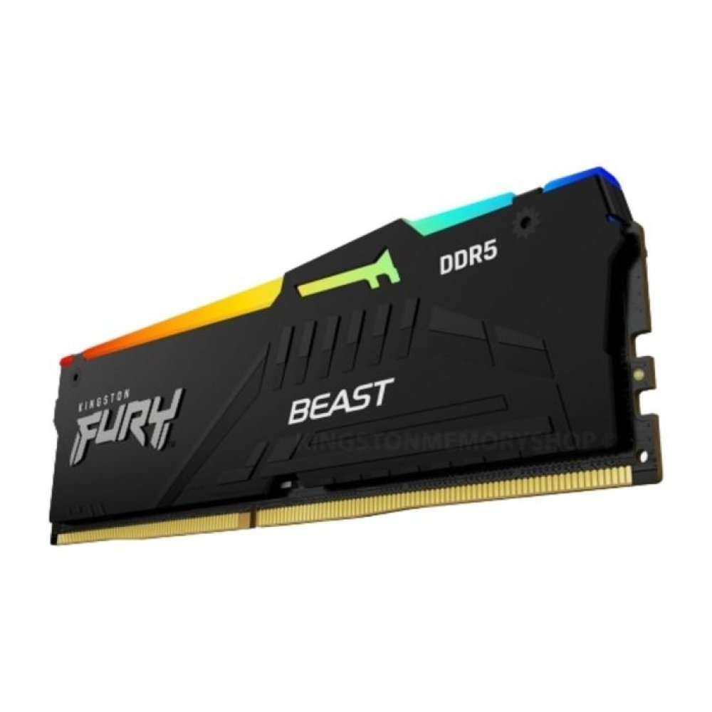 Kingston FURY Beast RGB - DDR5 - módulo - 32 GB - DIMM de 288 contactos - 5600 MT/s / PC5-44800 - CL40 - 1.25 V - sin búfer - on-die ECC - Imagen 2