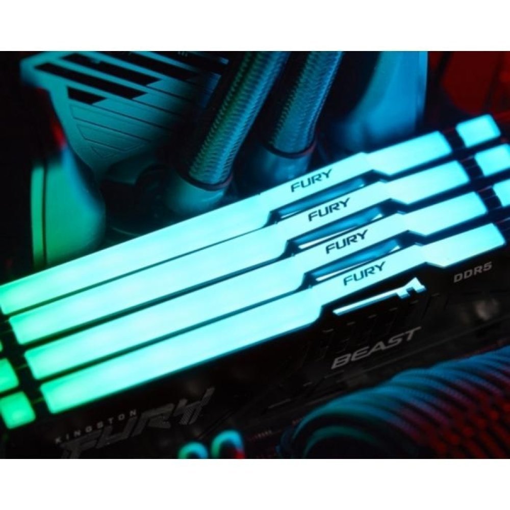 Kingston FURY Beast RGB - DDR5 - módulo - 32 GB - DIMM de 288 contactos - 5600 MT/s / PC5-44800 - CL40 - 1.25 V - sin búfer - on-die ECC - Imagen 3