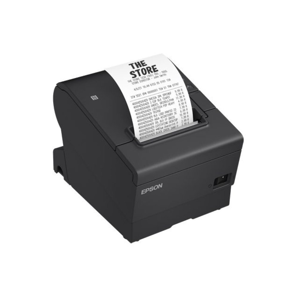 Epson OmniLink TM-T88VII - Impresora de recibos - línea térmica - Rollo (7,95 cm) - 180 ppp - hasta 500 mm/segundo - USB, LAN - cortador - negro