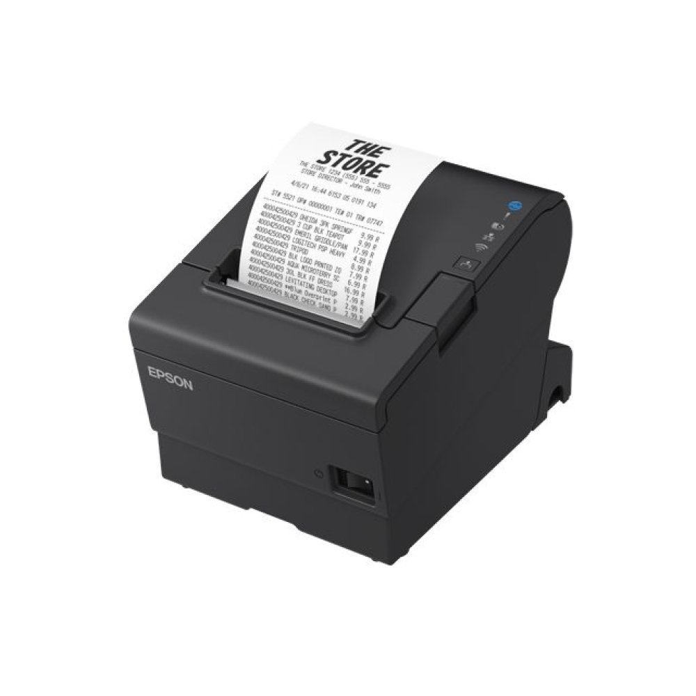 Epson OmniLink TM-T88VII - Impresora de recibos - línea térmica - Rollo (7,95 cm) - 180 ppp - hasta 500 mm/segundo - USB, LAN - cortador - negro - Imagen 2