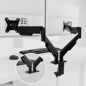 [Empaque Dañado] Klip Xtreme - Desktop to monitor mounting kit - Dual - Spring - 13-32in