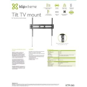 [Empaque Dañado] Klip Xtreme - TV Mount - Tilt - 42-100inch