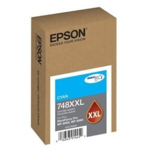 [Empaque Dañado] Epson 748XXL - XL - cián - original - blíster con alarmas de RF/acústica - cartucho de tinta - para WorkForce Pro WF-6090, WF-6590, WF-8090, WF-8090 D3TWC, WF-8590, WF-8590 D3TWFC