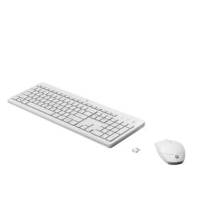 [Empaque Dañado] HP - Keyboard and mouse set - Wireless - 230 WHT