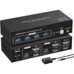 Conmutador KVM DP + HDMI de doble monitor / XXX