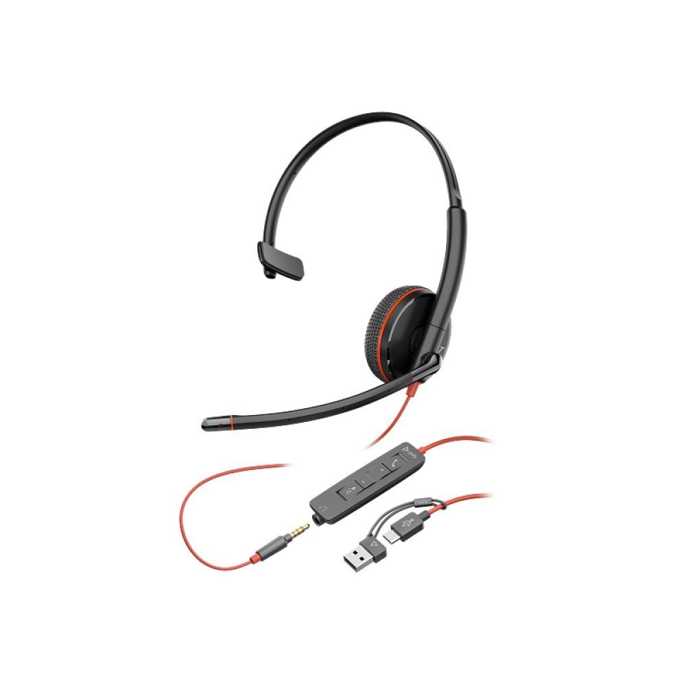 Poly Blackwire C3215 USB - 3200 Series - auricular - en oreja - cableado - USB, conector de 3,5 mm - Imagen 3