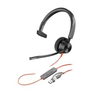 POLY - Headphones - Blackwire 3310 Monaural Micros