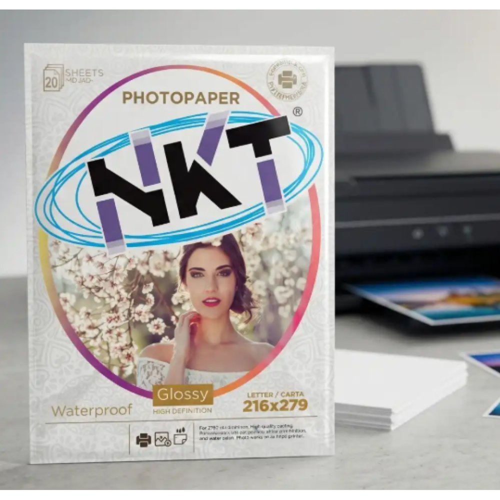 Photo paper nkt Glossy 20 Hojas Carta - Imagen 3