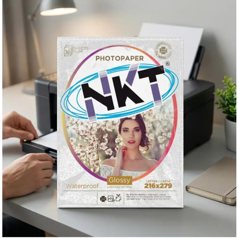Photo paper nkt Glossy 20 Hojas Carta - Imagen 4